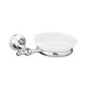 Bugnatese Tradicionális fali szappantartó porcelán betéttel, bronz 2500BR