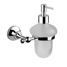   Bugnatese Tradicionális fali szappanadagoló porcelán tartállyal, bronz 25804BR