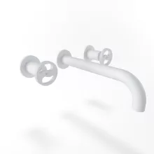   Bugnatese Millenovecinquanta fali mosdócsaptelep 22 cm-es kifolyóval, click-clack leeresztővel, matt fehér 4569SCBI
