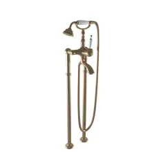   Bugnatese Oxford szabadonálló kádcsaptelep zuhanyszettel, bronz 6302PBR