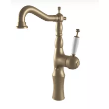   Bugnatese Oxford magasított mosdócsaptelep automata leeresztővel, matt bronz 6317BO