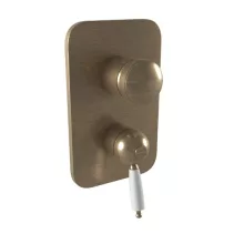   Bugnatese Oxford falsík alatti zuhanycsaptelep alaptesttel, 3 fogyasztóhoz, bronz 6331BR