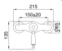 Bugnatese Oxford termosztátos zuhanycsaptelep, króm 6339CR