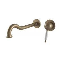   Bugnatese Oxford falsík alatti 2-lyukas mosdócsaptelep click-clack leeresztővel, 23 cm-es kifolyóval, matt bronz 6346SCBO