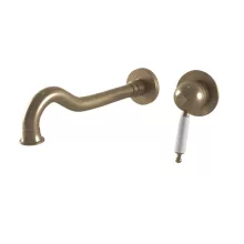   Bugnatese Oxford falsík alatti 2-lyukas mosdócsaptelep click-clack leeresztővel, 23 cm-es kifolyóval, bronz 6346SCBR