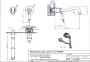 Bugnatese Oxford falsík alatti 2-lyukas mosdócsaptelep click-clack leeresztővel, 23 cm-es kifolyóval, bronz 6346SCBR