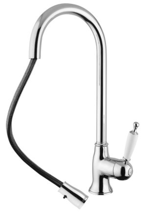 Bugnatese Oxford kihúzhatófejes mosogató csaptelep, bronz 6395BR