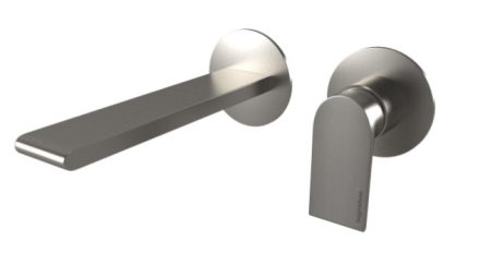 Bugnatese Simple falsík alatti mosdócsaptelep 15.5 cm-es kifolyóval, click-clack leeresztővel, rozsdamentes acél hatású 6645SCNS