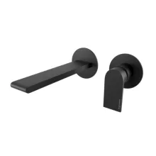   Bugnatese Simple falsík alatti mosdócsaptelep 15.5 cm-es kifolyóval, click-clack leeresztővel, matt fekete 6645SCNE
