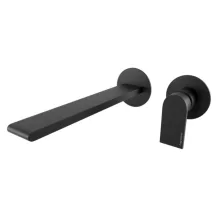   Bugnatese Simple falsík alatti mosdócsaptelep 21 cm-es kifolyóval, click-clack leeresztővel, matt fekete 6646SCNE