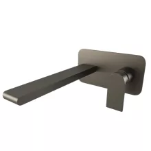   Bugnatese Simple falsík alatti mosdócsaptelep 21 cm-es kifolyóval, grafit fekete 6647GF