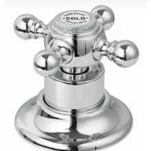   Bugnatese Arcadia csempeszelep 1/2" csatlakozással, króm/arany 8360CRDO