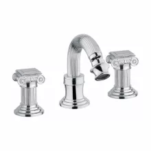   Bugnatese Olympia 3-lyukas bidé csaptelep leeresztővel, bronz 8425BR