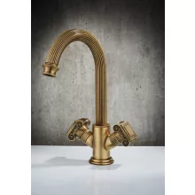   Bugnatese Olympia mosdócsaptelep leeresztővel, bronz 8434BR