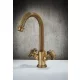Bugnatese Olympia mosdócsaptelep leeresztővel, bronz 8434BR