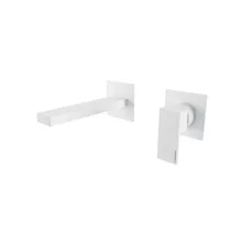  Bugnatese Tetris falsík alatti 2-lyukas mosdócsaptelep click-clack leeresztővel 15,5 cm-es kifolyóval, matt fehér 9145SCBI