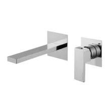   Bugnatese Tetris falsík alatti 2-lyukas mosdócsaptelep click-clack leeresztővel 15,5 cm-es kifolyóval, króm 9151SCCR