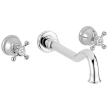   Bugnatese Lady 3-lyukas fali mosdócsaptelep click-clack leeresztővel, 19 cm-es kifolyóval, arany 965SCDO