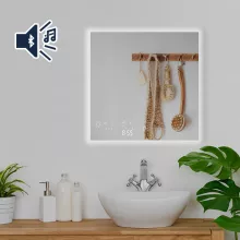   BVF Adelig LED okostükör 60x60 cm, Bluetooth hangszóróval és páramentesítés funkcióval BVFADE06BT