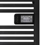 BVF Kobe 500W elektromos törölközőszárító radiátor 54x96 cm digitális termosztáttal, fekete KOBEB05