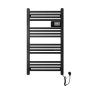 BVF Kobe 500W elektromos törölközőszárító radiátor 54x96 cm digitális termosztáttal, fekete KOBEB05