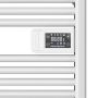 BVF Kobe 500W elektromos törölközőszárító radiátor 54x96 cm digitális termosztáttal, fehér KOBEW05