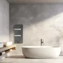 Radialight Silk Evo elektromos acél törölközőszárító radiátor 40x90 üveg előlappal, antracit ONS10031