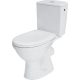 Cersanit Merida oldalsó vízbekötésű monoblokkos WC csésze hátsó kifolyással és Soft-Close ülőkével K03-018