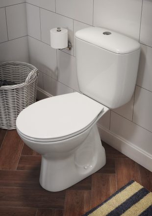 Cersanit President Monoblokkos WC csésze alsó kifolyással, oldalsó beketösésű tartállyal és polipropilén ülőkével K08-029