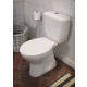 Cersanit President monoblokkos WC alsó kifolyással oldalsó vízbekötéssel ülőkével K08-029