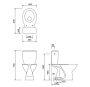 Cersanit President Monoblokkos WC csésze alsó kifolyással, oldalsó beketösésű tartállyal és polipropilén ülőkével K08-029