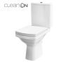 Cersanit Easy perem nélküli kompakt WC, CleanPro bevonattal, ülőkével K102-028