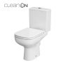 Cersanit Colour Cleanon kompakt perem nélküli mélyöblítésű WC, hátsó kifolyású, ülőke nélkül K103-026