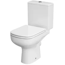   Cersanit Colour CleanOn Kompakt WC csésze szett, vízszintes kifolyóval, oldalsó bekötéssel és Soft-Close ülőkével K103027
