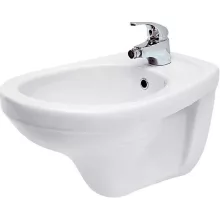   Cersanit Delfi falra szerelhető kerámia bidé csaplyukkal és túlfolyóval 52,5 cm, fehér K11-0018