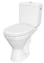 Cersanit Cersania II Kompakt monoblokkos hátsó kifolyású WC csésze csökkentett peremmel, vízbevezetés oldalt, duroplast ülőkével K11-2339