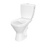 Cersanit Cersania II Kompakt monoblokkos hátsó kifolyású WC csésze csökkentett peremmel, vízbevezetés oldalt, duroplast ülőkével K11-2339