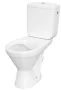 Cersanit Cersania II Kompakt monoblokkos hátsó kifolyású WC csésze csökkentett peremmel, vízbevezetés oldalt, duroplast ülőkével K11-2339