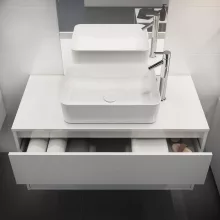   Cersanit Crea Rocklite kerámia mosdótál 49x34 cm túlfolyó nélkül, fényes fehér K114-001-BOX