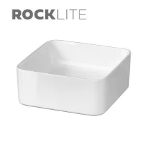   Cersanit Crea pultra ültethető szögletes Rocklite mosdótál 35 cm, fehér K114007