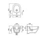 Cersanit Crea Ovális fali bidé K114009