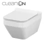 Cersanit Crea Cleanon szögletes fali WC csésze ülőke nélkül K114016