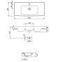 Cersanit Crea Rocklite kerámia mosdó 100x46 túlfolyóval K114018