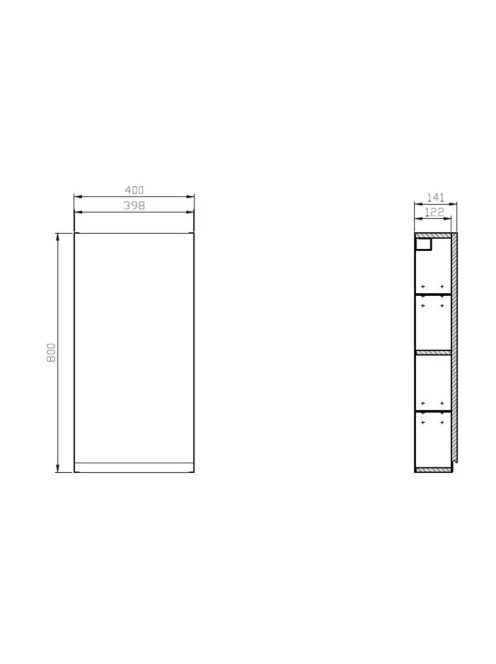 Cersanit Moduo 40-es fehér szekrény K116-018