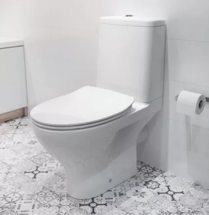 Cersanit Moduo Perem nélküli Monoblokkos kerámia WC szett vario kifolyású, fehér K116-032