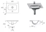 Cersanit Moduo 50cm beépíthető mosdó K116-042