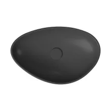   Cersanit Moduo pultra ültethető aszimmetrikus kerámia mosdótál 56,5 cm, matt antracit K116-106