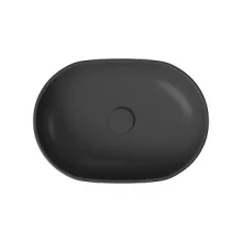   Cersanit Moduo pultra ültethető ovális kerámia mosdótál 50 cm, matt antracit K116-107