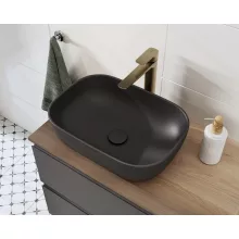   Cersanit Moduo pultra ültethető kerámia mosdótál 50,5 cm, matt antracit K116-108