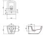 Cersanit Virgo Rejtett rögzítésű fali bidé K118-001